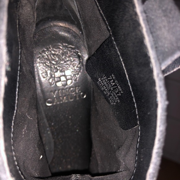 Vince Camuto black peep toe booties - Picture 5 of 6